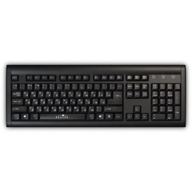 Клавиатура Oklick 120M USB черный
